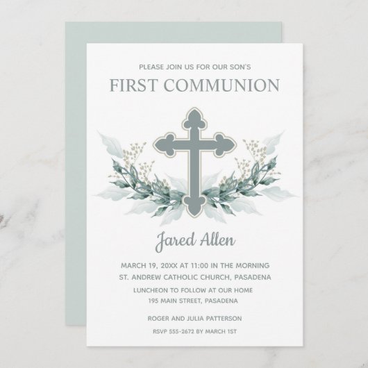 Eerste uitnodiging van het Heilige Communistische (Voorkant / Achterkant)