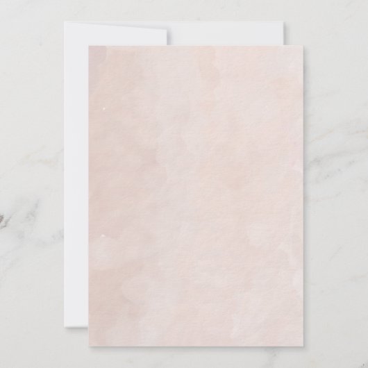 Eerste uitnodiging van het meisje van Birthday (Achterkant)