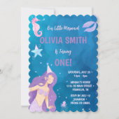 Eerste uitnodiging van Mermaid Birthday (Voorkant)