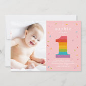 Eerste uitnodiging van Piñata Baby eerste verjaard (Voorkant)