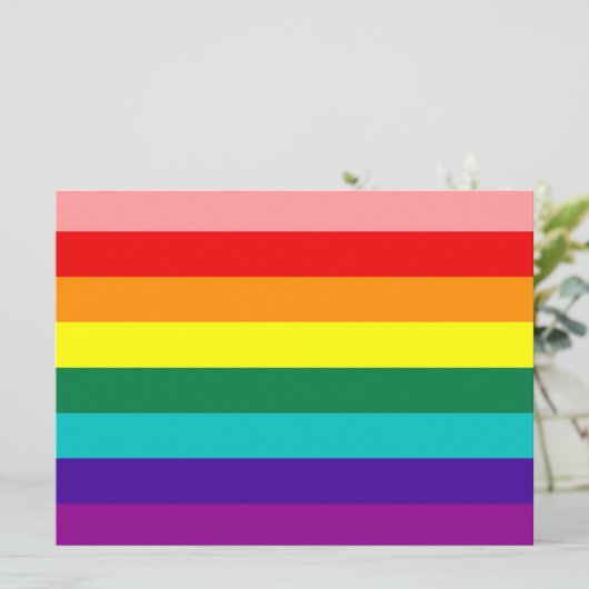 Eerste uitnodiging van Rainbow Gay Pride Flag (Staand voorkant)