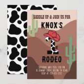 Eerste uitnodiging van Rodeo Birthday (Voorkant / Achterkant)