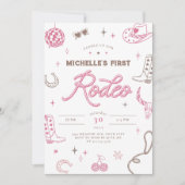 Eerste uitnodiging van Rodeo Birthday (Voorkant)