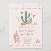 Eerste uitnodiging van Rodeo Birthday (Voorkant)