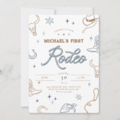 Eerste uitnodiging van Rodeo Birthday (Voorkant)