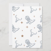 Eerste uitnodiging van Rodeo Birthday (Achterkant)