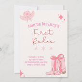 Eerste uitnodiging van Rodeo Birthday (Voorkant)