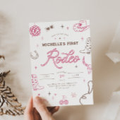 Eerste uitnodiging van Rodeo Birthday