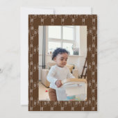 Eerste uitnodiging van Rodeo Cowboy Birthday (Achterkant)