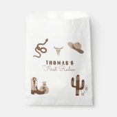 Eerste uitnodiging van Rodeo Cowboy Birthday Bedankzakje (Voorkant)