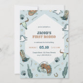 Eerste uitnodiging van Rodeo Cowboy voor Westerne  (Voorkant)