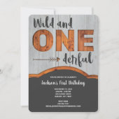 Eerste uitnodiging van Wild en Onederful (Voorkant)