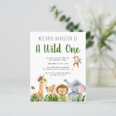 Eerste uitnodiging van Wild One Animals (Staand voorkant)