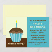 Eerste uitnodiging voor baby's (Voorkant / Achterkant)