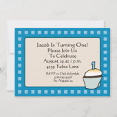 Eerste uitnodiging voor Cupcake-feest (Voorkant)