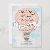 Eerste uitnodiging voor de ballonvaardige ballonva (Voorkant)