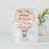 Eerste uitnodiging voor de ballonvaardige ballonva (Staand voorkant)