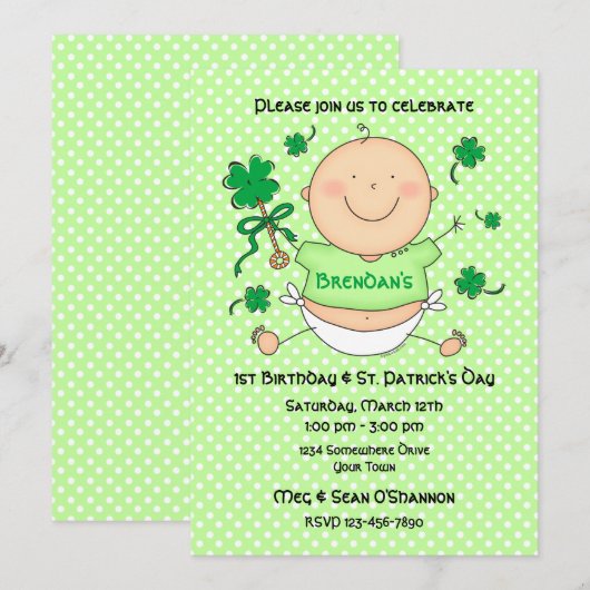 Eerste uitnodiging voor de Dag van de Dag van de V (Voorkant / Achterkant)