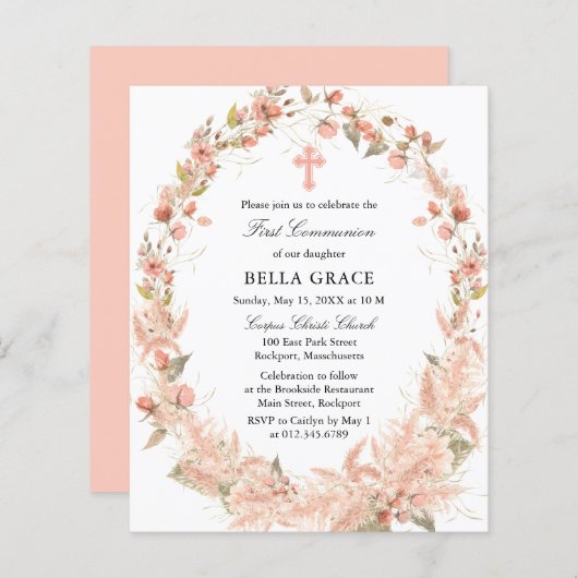 Eerste uitnodiging voor de eerste communautariseri (Voorkant / Achterkant)