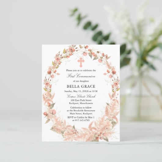 Eerste uitnodiging voor de eerste communautariseri (Staand voorkant)