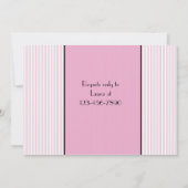 Eerste uitnodiging voor de geboorte van Baby Girl (Achterkant)