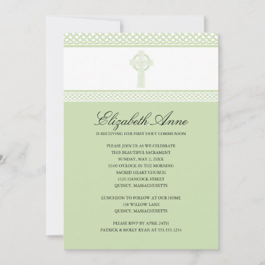 Eerste uitnodiging voor de Heilige Communie (Voorkant)
