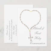 Eerste uitnodiging voor de Heilige Communie (Voorkant / Achterkant)