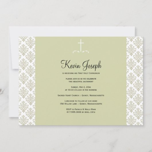 Eerste uitnodiging voor de Heilige Communie (Voorkant)