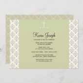 Eerste uitnodiging voor de Heilige Communie (Voorkant / Achterkant)