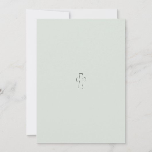 Eerste uitnodiging voor de Heilige Communie (Achterkant)