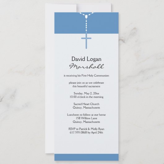Eerste uitnodiging voor de Heilige Communie (Voorkant)