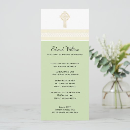 Eerste uitnodiging voor de Heilige Communie (Staand voorkant)
