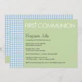 Eerste uitnodiging voor de Heilige Communie (Voorkant / Achterkant)