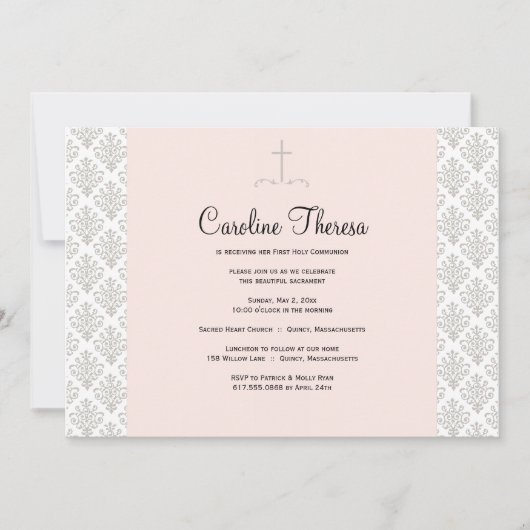 Eerste uitnodiging voor de Heilige Communie (Voorkant)