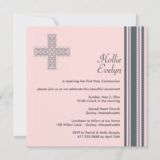 Eerste uitnodiging voor de Heilige Communie (Voorkant)