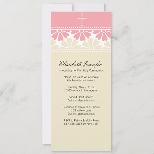Eerste uitnodiging voor de Heilige Communie (Voorkant)
