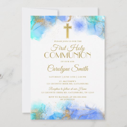 Eerste uitnodiging voor de Heilige Communie (Voorkant)