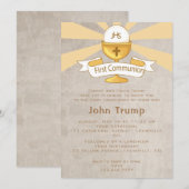 Eerste uitnodiging voor de Heilige Communie (Voorkant / Achterkant)