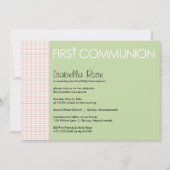 Eerste uitnodiging voor de Heilige Communie (Voorkant)