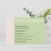 Eerste uitnodiging voor de Heilige Communie (Staand voorkant)