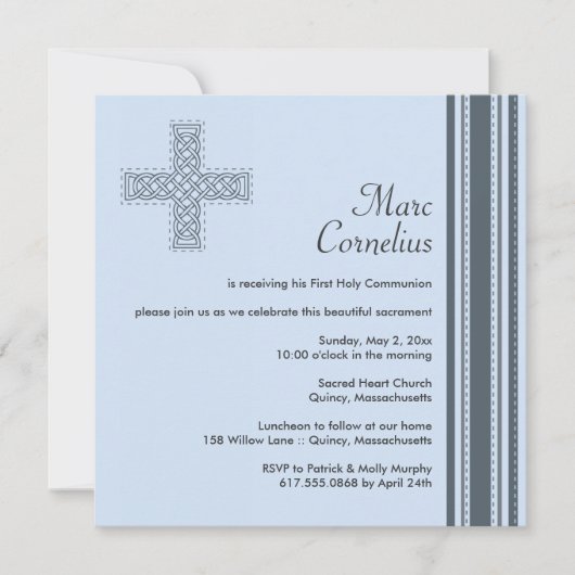 Eerste uitnodiging voor de Heilige Communie (Voorkant)