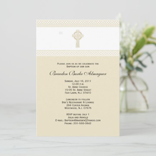 Eerste uitnodiging voor de Heilige Communie (Staand voorkant)