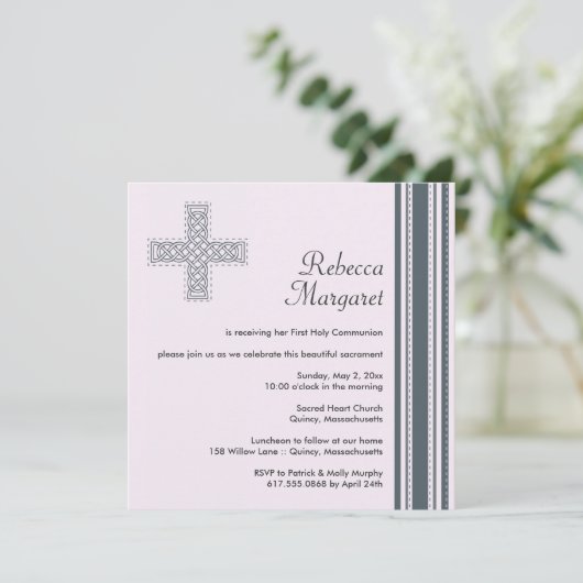 Eerste uitnodiging voor de Heilige Communie (Staand voorkant)