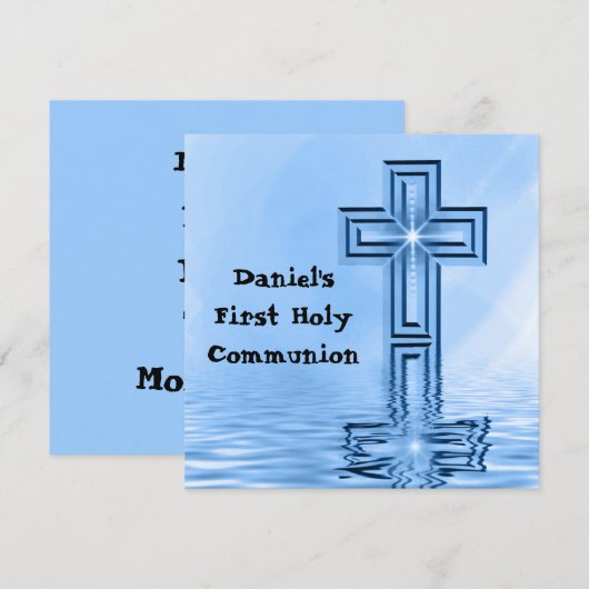 Eerste uitnodiging voor de Heilige Communie (Voorkant / Achterkant)