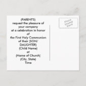 Eerste uitnodiging voor de Heilige Communie (Achterkant)