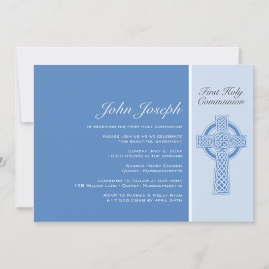 Eerste uitnodiging voor de Heilige Communie (Voorkant)