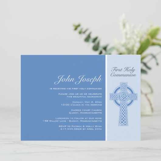 Eerste uitnodiging voor de Heilige Communie (Staand voorkant)