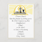 Eerste uitnodiging voor de Heilige Communie Briefkaart (Voorkant)