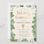 Eerste uitnodiging voor de Heilige Communie, Flora (Voorkant)