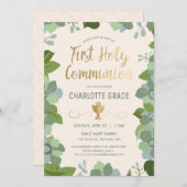 Eerste uitnodiging voor de Heilige Communie, Flora (Voorkant / Achterkant)